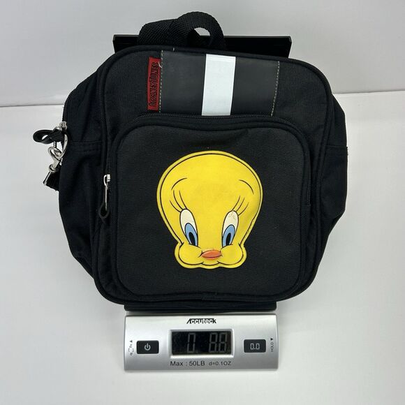 VTG Looney Tunes Tweety Bird 1998 Backpack Convertible Crossbody 3D Pockets - Picture 16 of 16